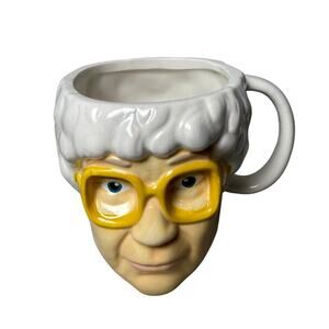 Golden Girls Sophia Petrillo Face Mug Sculpted 3D Yellow Glasses